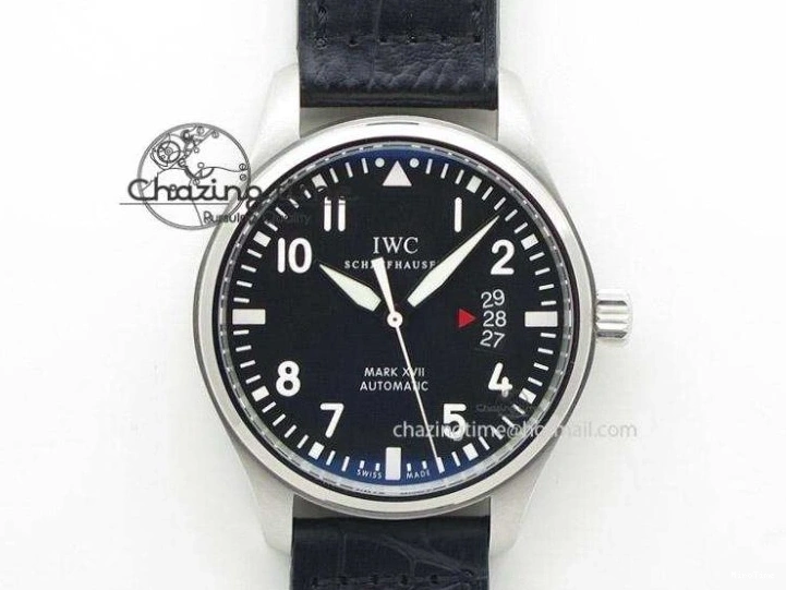 MIROTIME 0301 Big Pilot Top Gun Miramar PVD Plated Titanium on Green Nylon Strap A23J Refined 7398